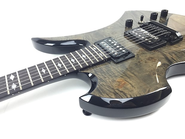 B.C. Rich Mockingbird Plus Electric Guitar Black Vapor Reverb