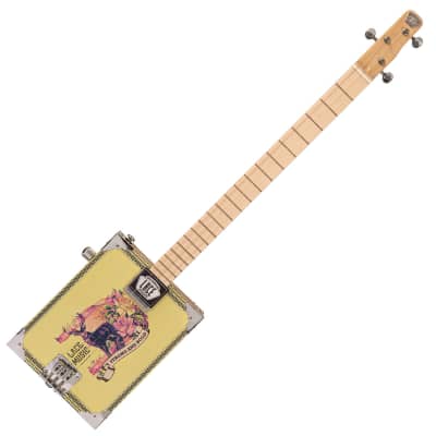 Lace Cigar Box Electric Guitar ~ 3 String ~ Deer Crossing image 3