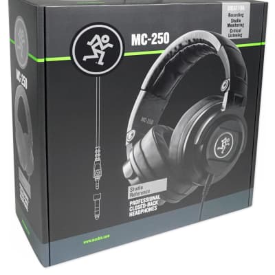 Mackie MC-250 Closed-Back Studio Monitoring Reference Headphones w/50mm Drivers image 10