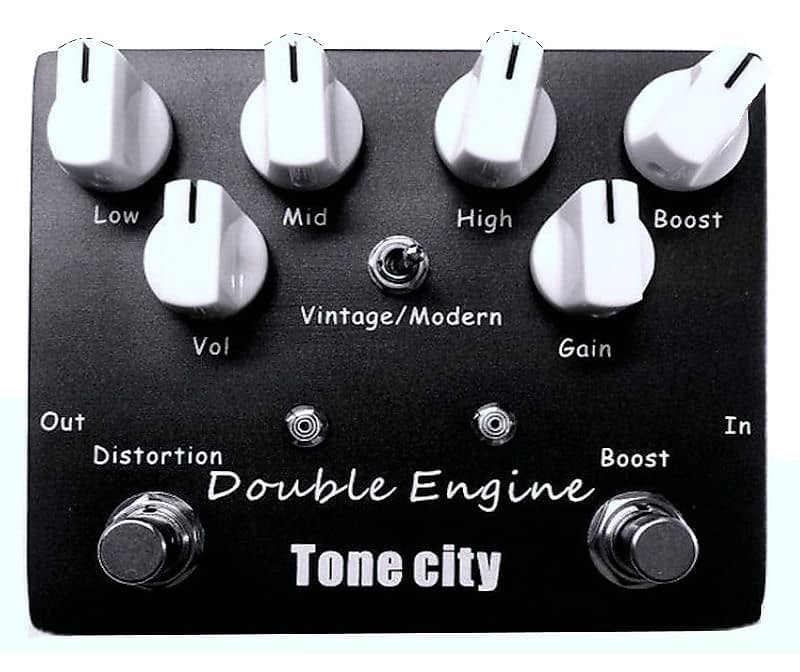 Tone City Double Engine T40 Rectified High Energy Distortion (Wampler Style) Hand Made True Bypass image 1