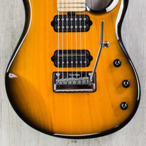 Ernie Ball Music Man JP7 John Petrucci 7-String Piezo Vintage Tobacco Burst Electric Guitar w/ Case image 3