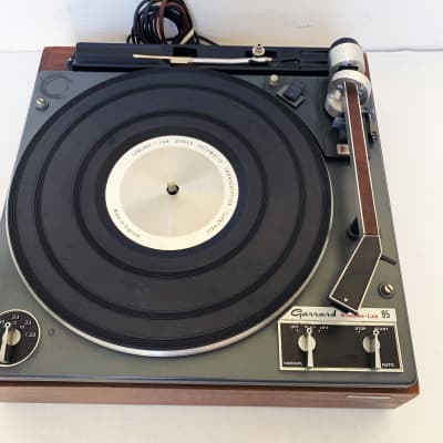Vintage Garrard SL 95 3 Speed Idler-Drive Turntable  Record Player with Shure M75E Cartridge Wood image 3
