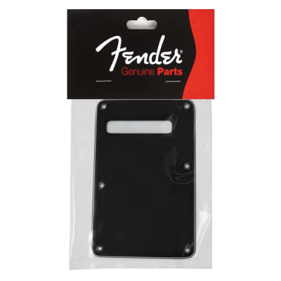 Fender Stratocaster Modern Style Tremolo Backplate, Black image 1