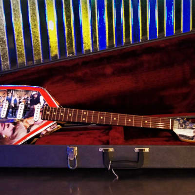 Phantom Phantom Brian Jones Memorabilia Guitar.  Art.  VOX style. ONLY ONE. Collectible.  2005 Collage image 24