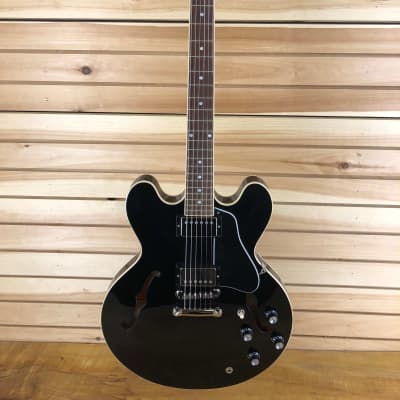 Gibson ES-335 with Hardshell Case - Vintage Ebony image 2