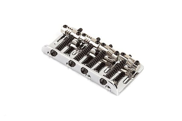 American Deluxe 4-String Bass Bridge Assembly ('04-'10) Chrome image 1
