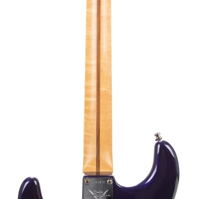 2005 Fender Custom Shop Custom Classic Player V Neck Stratocaster Electric Guitar, Midnight Blue, CZ51832 image 7