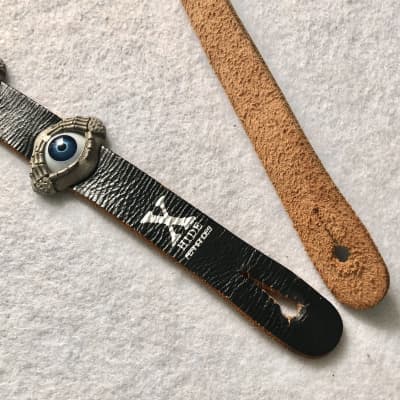 🪺HIDE Guitar strap🪺HIDE Rose Skull Silver Tiger FERNANDES