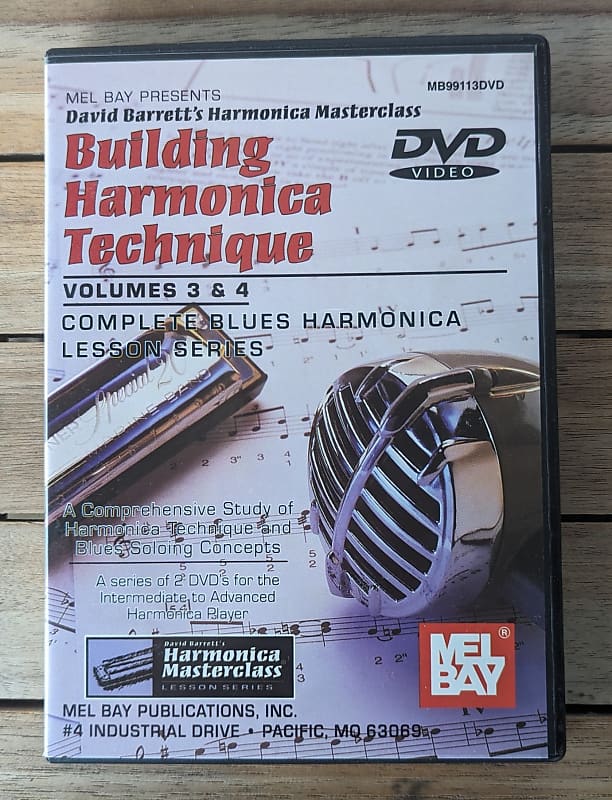DVD: David Barrett's Harmonica Masterclass - Building Harmonica Technique, Series 3, Vol. 3 & 4, (2 hours, 23 min.) image 1