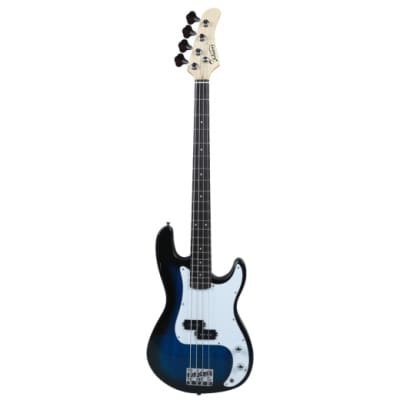 （Accept Offers）Glarry GP Electric Bass Guitar Blue w/ 20W Amplifier image 2