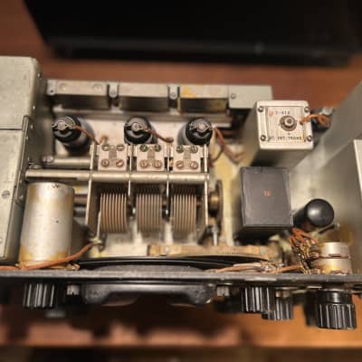RCA vintage tube receiver amplifier signal corps Bc-312n 1950’s - Black Metal image 11