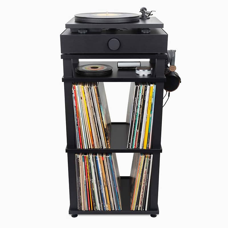Andover Audio: SpinStand Record + Turntable Stand for Spinbase Black (Stand Only)  			