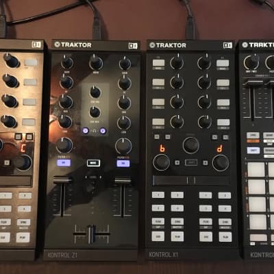 Traktor Z1, F1, X1 MK2 DJ Controllers with Traktor Pro 2 and