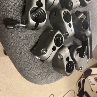 Set of 8 Roland V Drum MDS-12 Rack Clamps & Module Arm for TD 20 and other Roland Racks