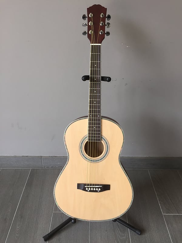 Parlor/Baby Acoustic Guitar Natural Finished image 1