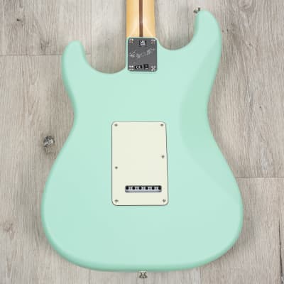 Fender American Performer Stratocaster HSS Guitar, Maple Fretboard, Satin Surf Green image 4
