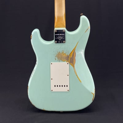 Fender Custom Shop Limited Edition 1967 Strat Heavy Relic in Aged Surf Green over 3-Tone Sunburst image 5