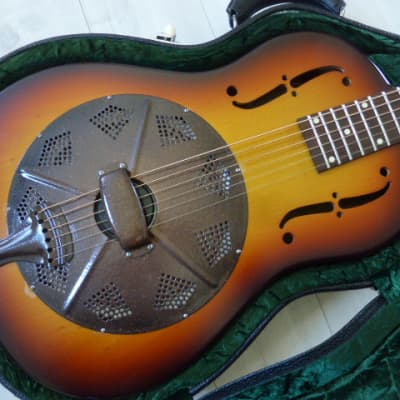 National Harlem Slim Estralita Resonator Guitar 2008 - Sunburst image 6