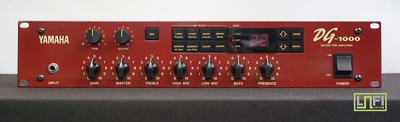 Yamaha DG-1000 Guitar Pre-amplifier Motorised 2U Rack Mount - 120V  			