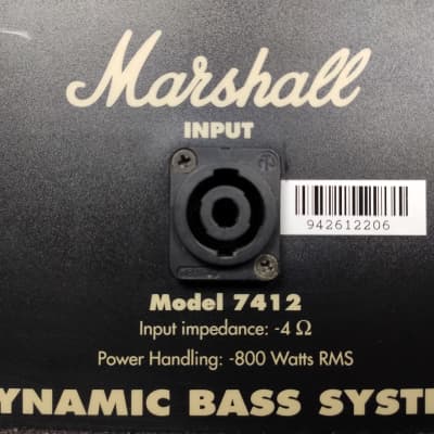 Marshall DBS 7412 4x12 bass cabinet 1994 UK | Reverb