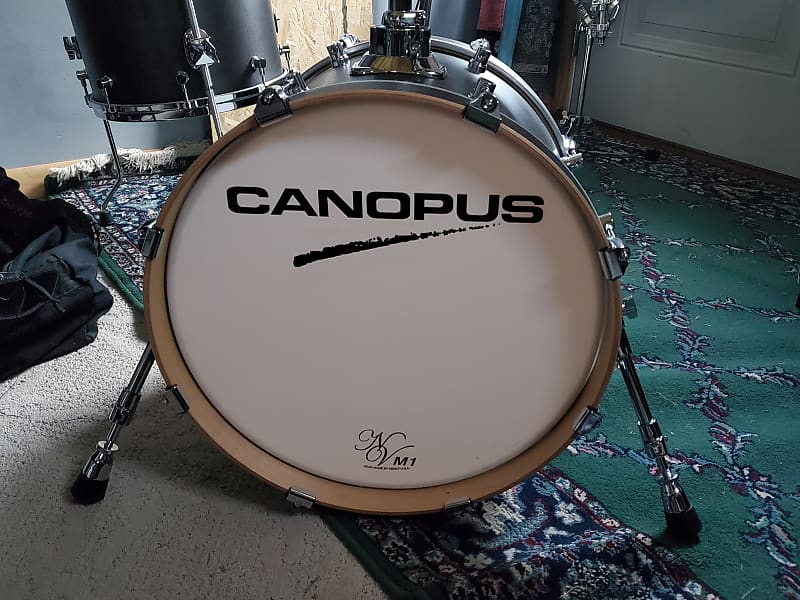 Canopus NV60-M1 Bop Kit with Snare 2021 Charcoal Oil 12/14/18, 6.5x14