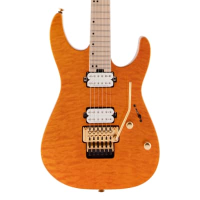 Open Box Charvel Pro-Mod DK24 HH FR Mahogany w/Quilt Maple - Dark Amber