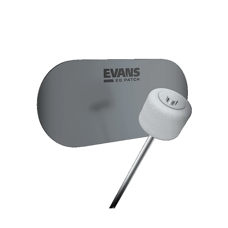 Evans EQPC2 EQ Clear Plastic Kick Drum Head Double Patch image 1