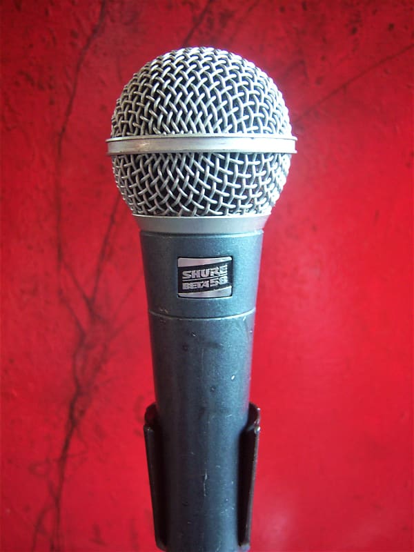 Vintage RARE Shure Beta 58 dynamic hyper cardioid microphone Grey w  accessories SM58