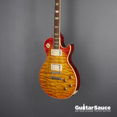 Gibson Custom Shop 59 Reissue Jimmy Wallace Les Paul Tom Murphy Painted Monster Quilted Top Heritage Cherry Burst 1992 Used (Cod. 1452UG) image 4