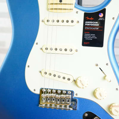 Fender American Performer Stratocaster Satin Lake Placid Blue 75th Anniversary image 4