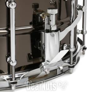 Pork Pie Percussion Big Black Brass 6.5 x 14-inch Snare Drum - Black Nickel image 5