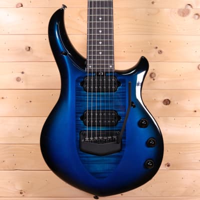MusicMan Majesty 7 John Petrucci Signature Electric Guitar - Ebony Fingerboard, Titan Blue for sale