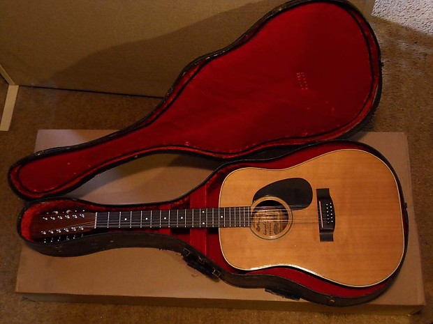 1970s Yamaki Western Deluxe 12-string acoustic, solid cedar
