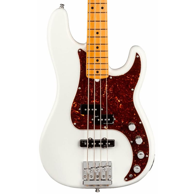 Fender American Ultra Precision Bass - Arctic Pearl / Maple image 1