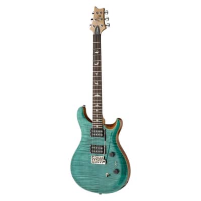 PRS Guitars SE Custom 24-08 Right-Handed 6-String Electric Guitar with Maple Top, Mahogany Back, and Rosewood Fretboard (Turquoise) image 3