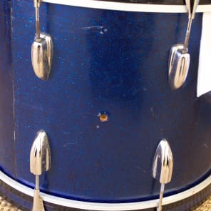14x20 Slingerland Bass Drum 1958 Sparkling Blue w/ Ludwig Atlas Classic Soft Case image 4