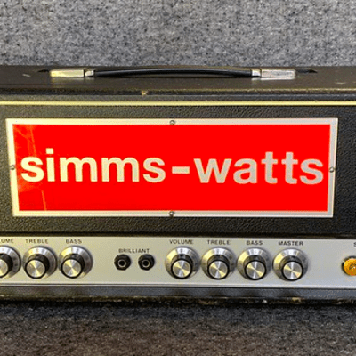 Simms Watt  MK I Head , British Valve  1970s  Black for sale