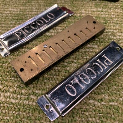 Vintage Piccolo, Hohner and Valencia Harmonica Lot Made in East Germany image 8