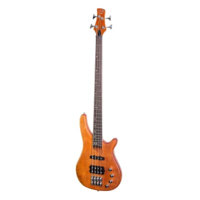 J&D Luthiers 4-String T-Style Contemporary Active Electric Bass Guitar | Natural Satin for sale