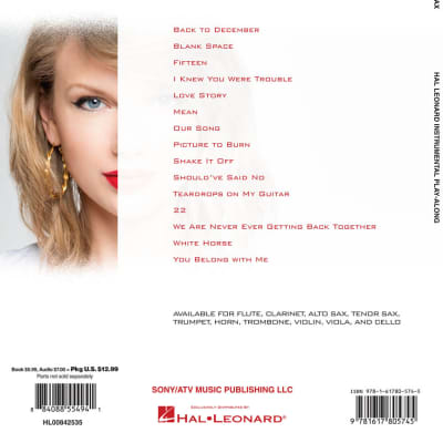 Taylor Swift Instrumental Playalong  - Tenor Saxophone Book with Online Audio Access image 2