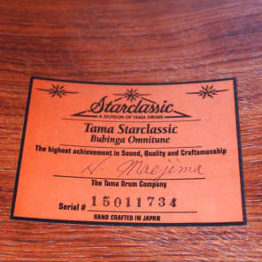 Tama Starclassic Bubinga Omnitune 5 Piece Drum Set Natural Bubinga image 10