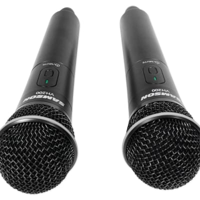 SAMSON Stage 200 Dual VHF Handheld Wireless Microphones Vocal Mics - C Band image 5