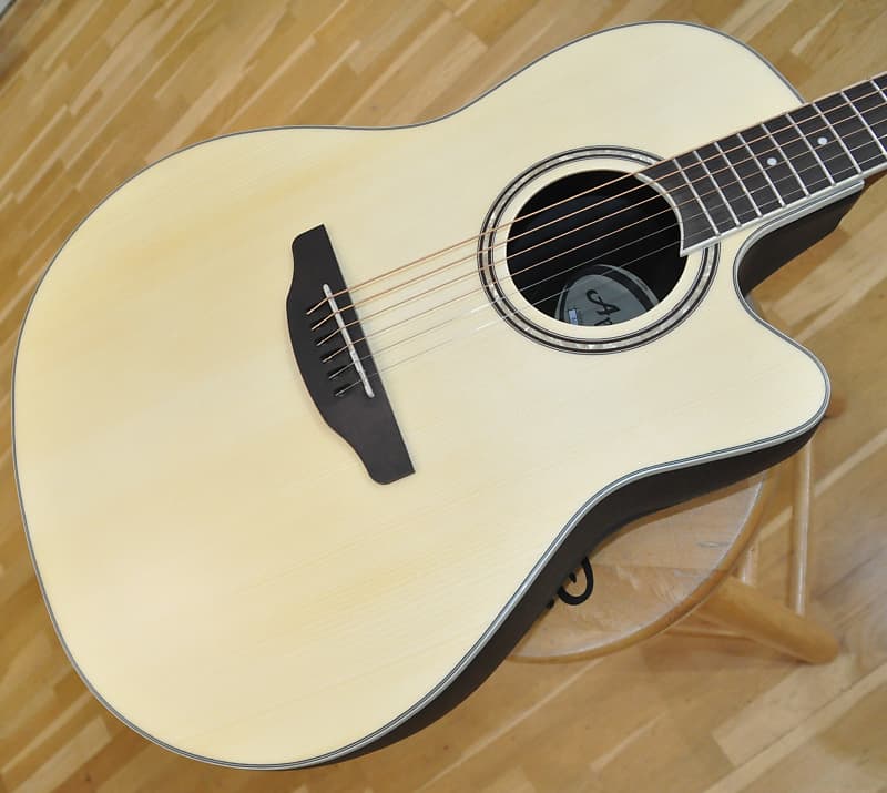 OVATION APPLAUSE Balladeer AB24 4S Natural Satin / Mid Depth Acoustic/Electric Folk Guitar / AB24-4S image 1