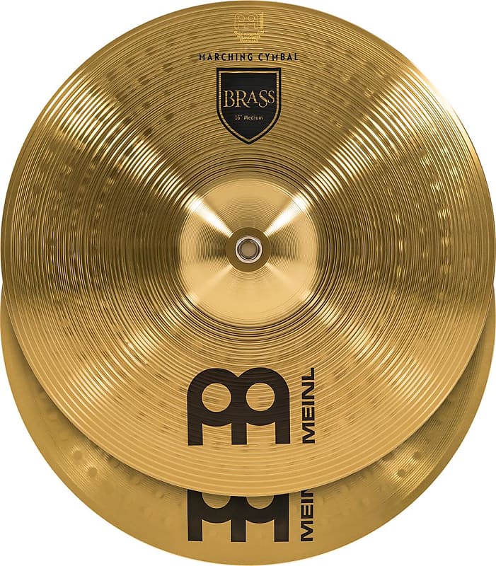Meinl Cymbals Student Range Brass Crash Cymbals - 16-inch (1-pair) image 1