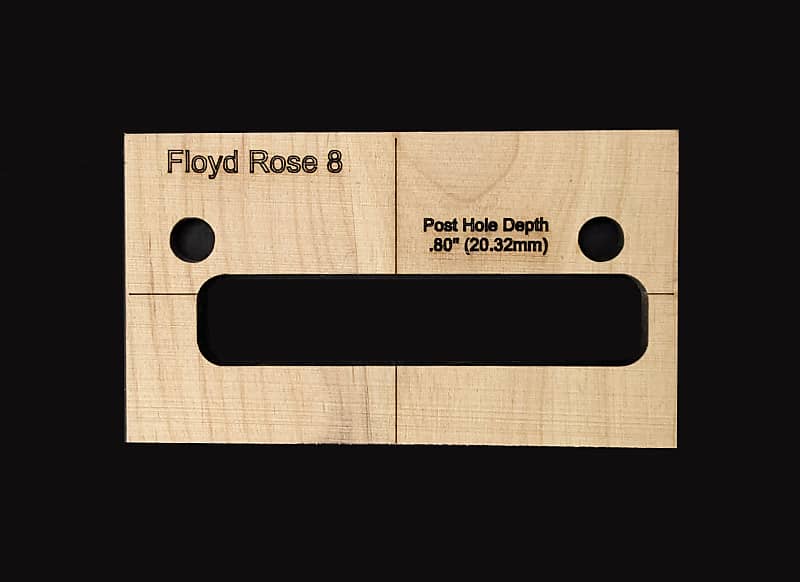 Floyd Rose 2 pc NonRecessed Routing Templates for 8 string Reverb