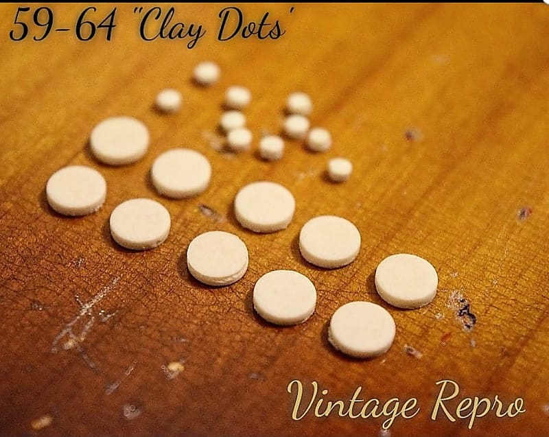 1959-1964 "Clay Dots" Pre-Cbs Reproduction Inlay Dots image 1