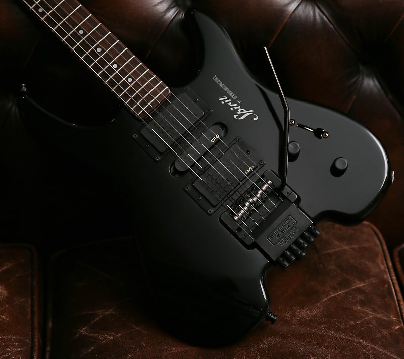 1999 Steinberger Spirit GU-7R Deluxe Black EMG Pickups | Reverb