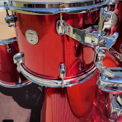 Mapex Horizon Series 4 Piece Drum Shell Pack - 10/12/14/22 - Red (189-1) image 3