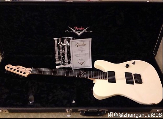 fender custom shop flat head telecaster 2007 white