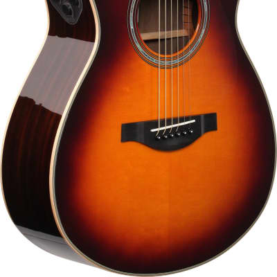 Yamaha LS-TA TransAcoustic Acoustic-Electric Guitar, Brown Sunburst w/ Hard Bag image 1